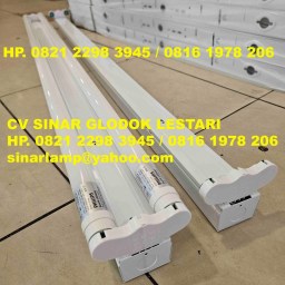 Kap Lampu TL LED Philips 2x16 1200mm Fitting TL Double